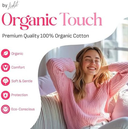 Livlit organic cotton liners showing ultra thin profile and texture