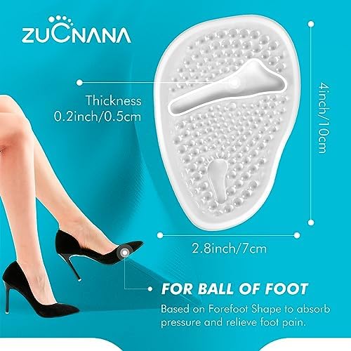 Invisible medical grade silicone foot cushions for stilettos