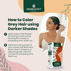 Herbatint Henna Color Soft Black hair dye package illustrating the certified ammonia-free and chemical-free badges.