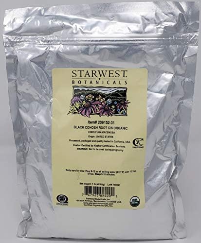 Organic Black Cohosh Root cut and sifted texture details