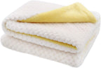 Thick double layer fleece throw for medium dogs and cats in grey