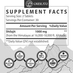 Orbilive Himalayan Organic Shilajit count variant packaging