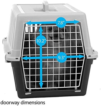 Durable hard case cat transport carrier blue plastic shell design