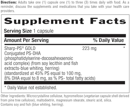 Country Life Sharp Thought dietary supplement capsule bottle side angle