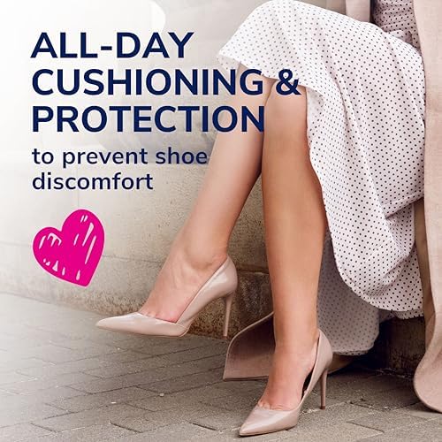 Dr. Scholl's Stylish Step cushions showing the non-slip adhesive backing for secure placement.