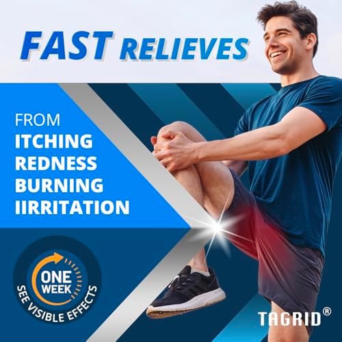 TAGRID skin irritation relief spray packaging showing ingredients and instructions