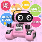 Hasviey robot toy with LED eyes and flexible arms