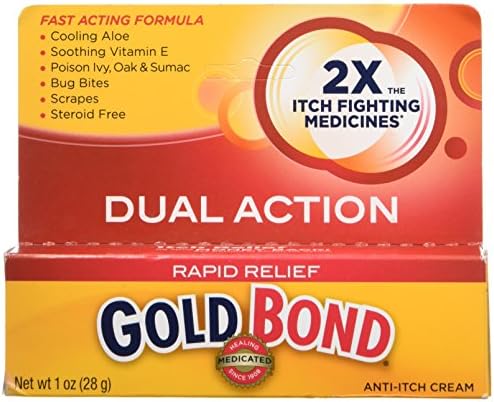Gold Bond Rapid Relief steroid free topical analgesic cream one ounce packaging details
