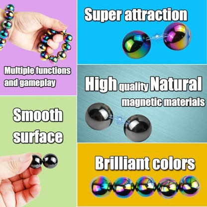 Black industrial-grade magnetic balls sculpted in desk arrangement