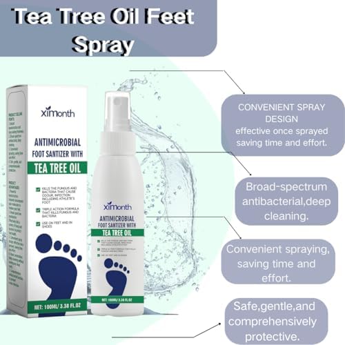 Quick drying antimicrobial foot spray for gym and sports use