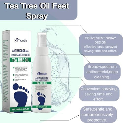 Quick drying antimicrobial foot spray for gym and sports use