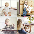 Non toxic child safety bumper applied on a glass coffee table