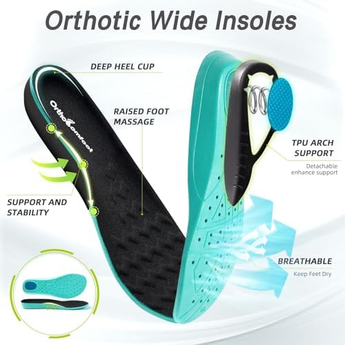 OrthoComfoot men's athletic orthopedic footwear displayed on a white background for comfort walking.