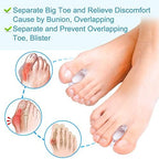 Close up of 0.4 inch thick gel spacer for hammer toe correction.
