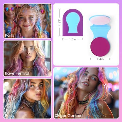 Handheld temporary hair chalk applicator tool