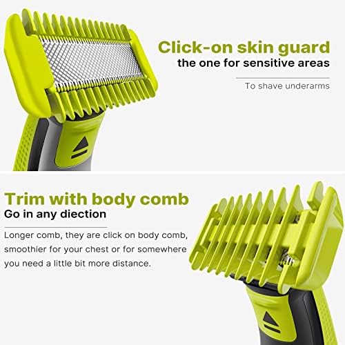 Demonstration of a premium replacement guard being attached to a hybrid electric trimmer handle