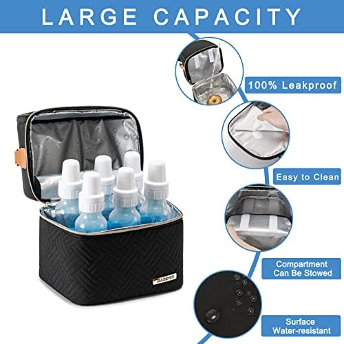 Interior view of Babeyer leakproof breastmilk cooler bag