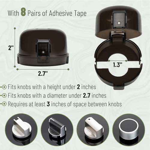 Bates child safety stove knob guard universal fit