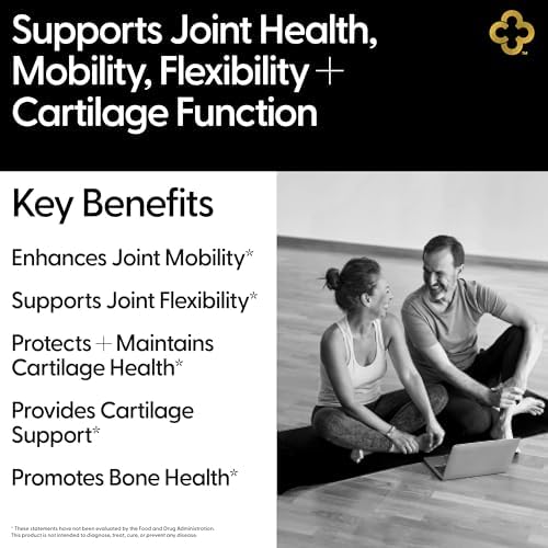 Glucosamine Chondroitin MSM All-in-One Joint Support Supplement Turmeric, Hyaluronic Acid, Boswellia, Ginger Root, Bamboo, BioPerine, Black Pepper, Supports Joint Health & Flexibility 90 Count - Image 5