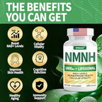 Qmiozzy Nurafuse NMNH Supplement 1000mg side profile showing vegan certification