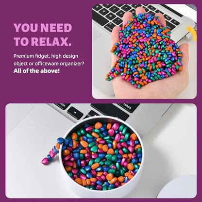 Tactile desk fidget toy set for adult focus and anxiety relief
