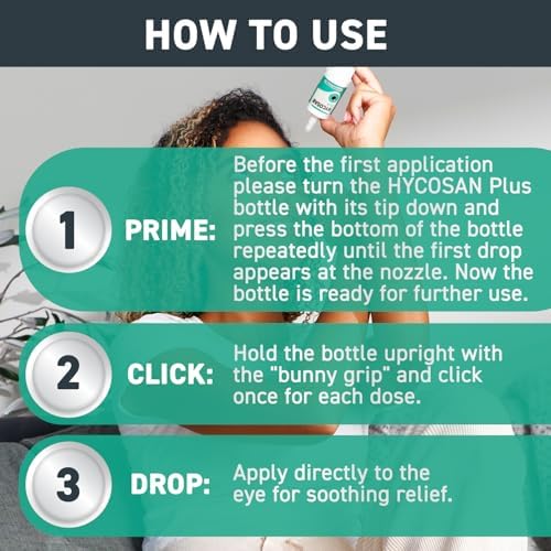 Authentic Hyco San Hycosan Plus eye drops for corneal healing support