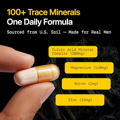 High potency multivitamin for men from rich American soil for metabolic and muscle recovery.