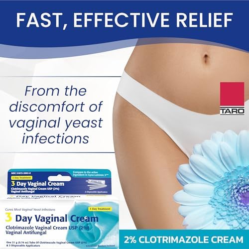 Pack of three Kaxilu vaginal yeast infection cream tubes 0.74 ounce size.