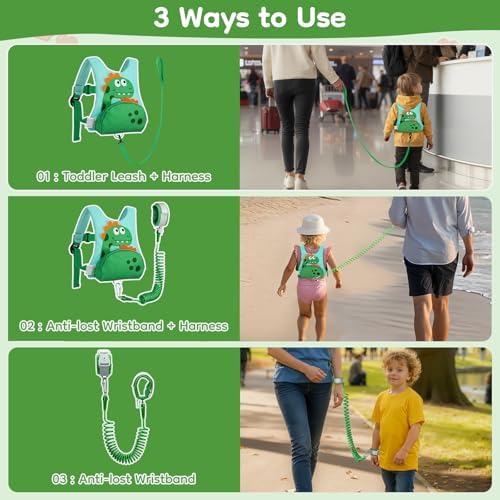 Detailed view of breathable mesh back on dinosaur backpack