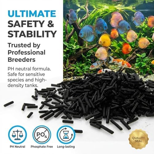 Sukh premium coal based activated charcoal pellets for fish tank wellness