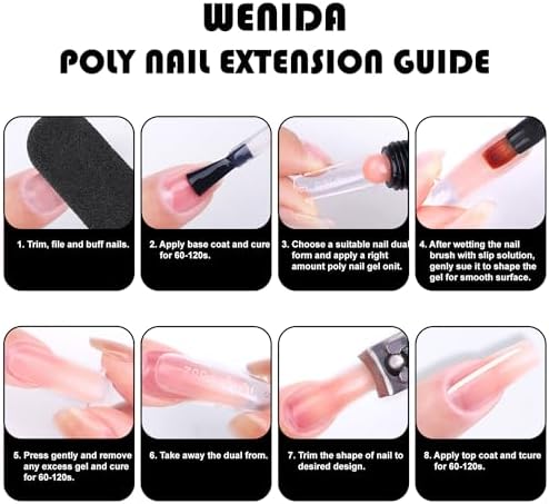 Application kit for Wenida glitter black gel