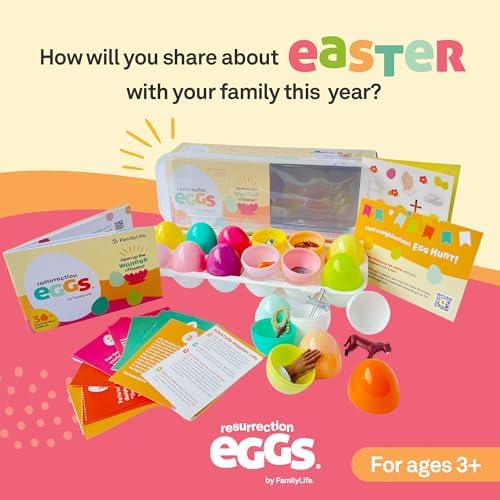 Back display of the authentic USA imported FamilyLife Resurrection Eggs box