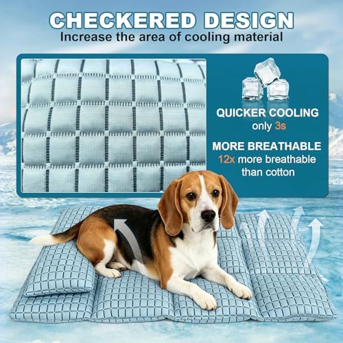GOLOPET dog mat showing the detachable pillow configuration for flexible neck support