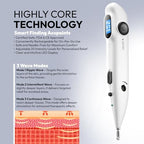 Insurmedic electronic acupuncture pen closeup of digital screen
