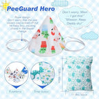Boao baby boy pee shield with storage bag accessories