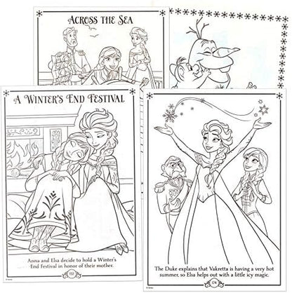 Bendon Frozen activity book showing Olaf cutout assembled