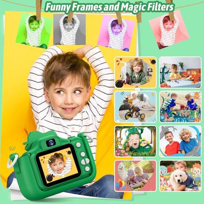 Dwfit shockproof children camera showing side view of the durable silicone casing