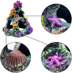 Safe non toxic resin aquarium ornament with hollow resting spots for small fish and shrimp