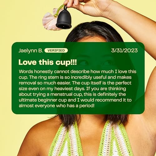 Top view of Viv large menstrual cup showing flexible silicone rim