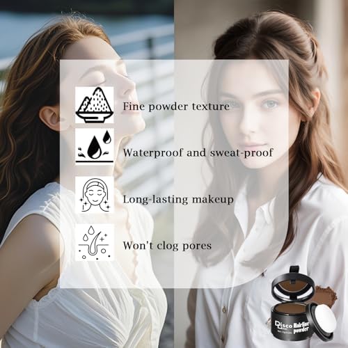 Application of Toseky volumizing powder on thinning hair