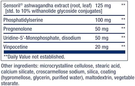 Life Extension Cognitex Elite ingredients and supplement facts