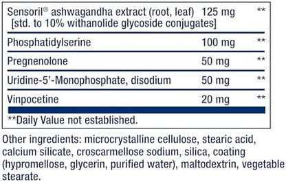 Life Extension Cognitex Elite ingredients and supplement facts