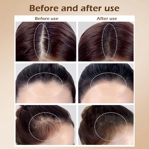 Before and after result of Toseky root touch up powder