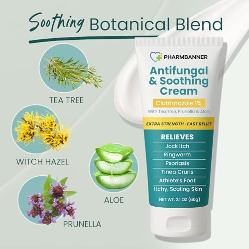 Charmpoo intensive therapy antifungal balm showing active ingredients and usage instructions for tinea relief.