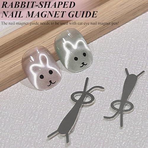 Pink magnetic pen and accessories for DIY nail art