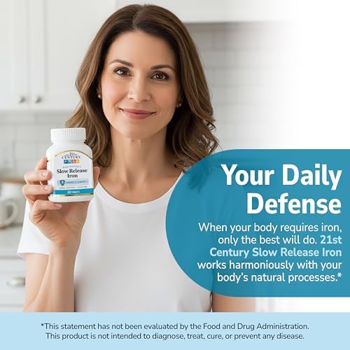 Gluten free slow release iron tablets to help manage iron deficiency