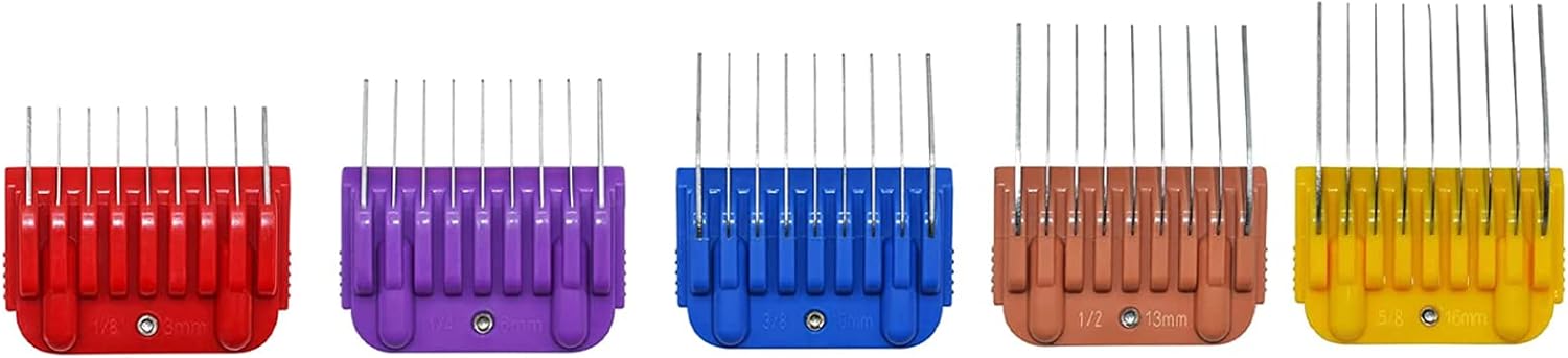 Dodaer premium pet clipper attachments organized inside the divided interior storage container.