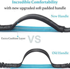 Dual handle bungee dog leash for large dogs