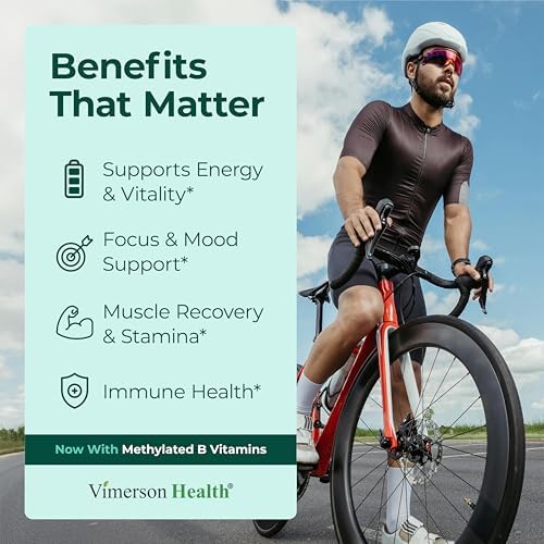 Authentic imported Vimerson Health multivitamin for men showing 60 capsules supplement facts