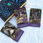 Compact spiritual meditation deck showing standard travel friendly card dimensions.